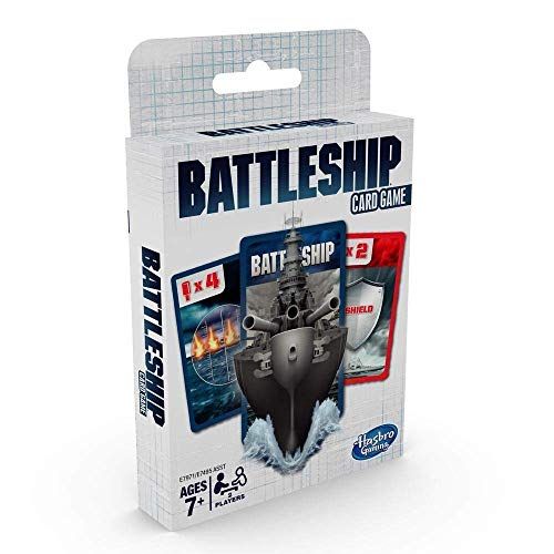 해즈브로 Hasbro Gaming E7971UC0 Classic Card Travel Game-Battleship