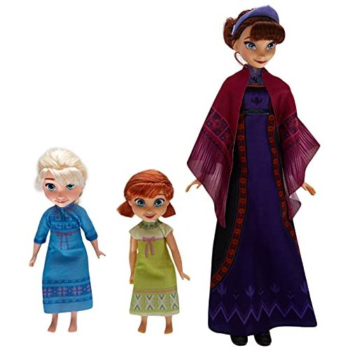 해즈브로 Hasbro Disneys Frozen 2 Queen Iduna Nightdream with Elsa and Anna Dolls, Queen Iduna Sings French, Inspired by Disneys Frozen 2