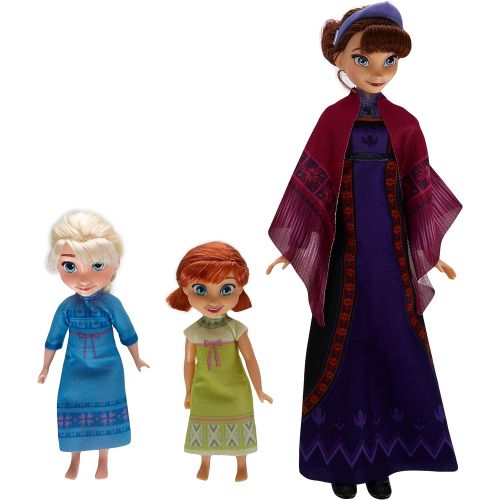 해즈브로 Hasbro Disneys Frozen 2 Queen Iduna Nightdream with Elsa and Anna Dolls, Queen Iduna Sings French, Inspired by Disneys Frozen 2