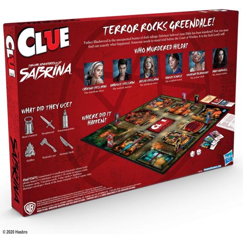 해즈브로 Hasbro Gaming Clue: Chilling Adventures of Sabrina Edition Board Game, Inspired by The Hit Series, Mystery Board Game for Kids Ages 14 and Up (Amazon Exclusive)