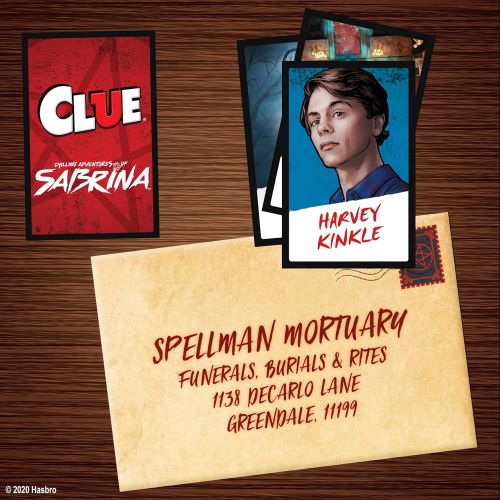 해즈브로 Hasbro Gaming Clue: Chilling Adventures of Sabrina Edition Board Game, Inspired by The Hit Series, Mystery Board Game for Kids Ages 14 and Up (Amazon Exclusive)