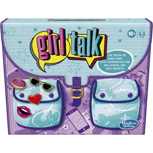 해즈브로 Hasbro Gaming Girl Talk Truth or Dare? Board Game for Teens and Tweens, Inspired by The Original 1980s Edition, Ages 10 and Up, for 2-10 Players