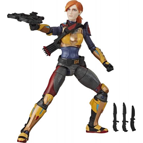 해즈브로 Hasbro G.I. Joe Classified Series Scarlett Action Figure Collectible 05 Premium Toy with Multiple Accessories 6-Inch Scale with Custom Package Art (Deco May Vary)