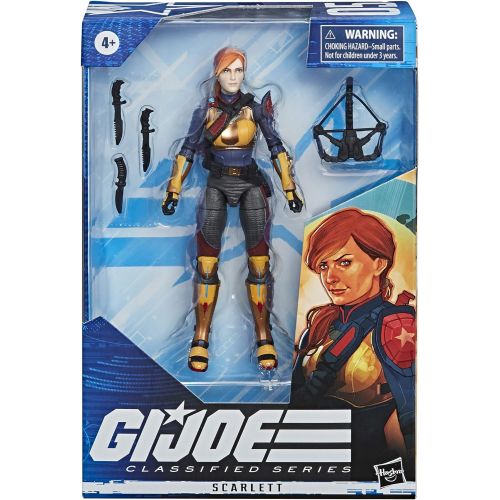 해즈브로 Hasbro G.I. Joe Classified Series Scarlett Action Figure Collectible 05 Premium Toy with Multiple Accessories 6-Inch Scale with Custom Package Art (Deco May Vary)