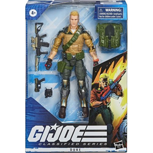 해즈브로 Hasbro G.I. Joe Classified Series Duke Action Figure Collectible 04 Premium Toy with Multiple Accessories 6-Inch Scale with Custom Package Art (Deco May Vary)