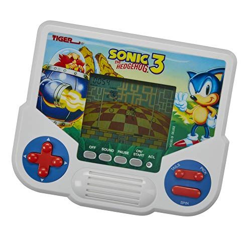 해즈브로 Hasbro Gaming Tiger Electronics Sonic The Hedgehog 3 Electronic LCD Video Game, Retro-Inspired Edition, Handheld 1-Player Game, Ages 8 and Up