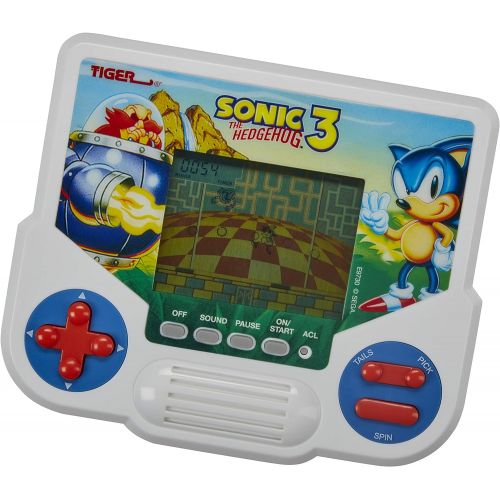 해즈브로 Hasbro Gaming Tiger Electronics Sonic The Hedgehog 3 Electronic LCD Video Game, Retro-Inspired Edition, Handheld 1-Player Game, Ages 8 and Up