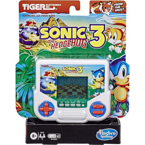 해즈브로 Hasbro Gaming Tiger Electronics Sonic The Hedgehog 3 Electronic LCD Video Game, Retro-Inspired Edition, Handheld 1-Player Game, Ages 8 and Up
