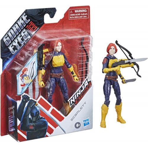 해즈브로 Hasbro Snake Eyes: G.I. Joe Origins Scarlett Action Figure Collectible Toy with Action Feature and Accessories, Toys for Kids Ages 4 and Up