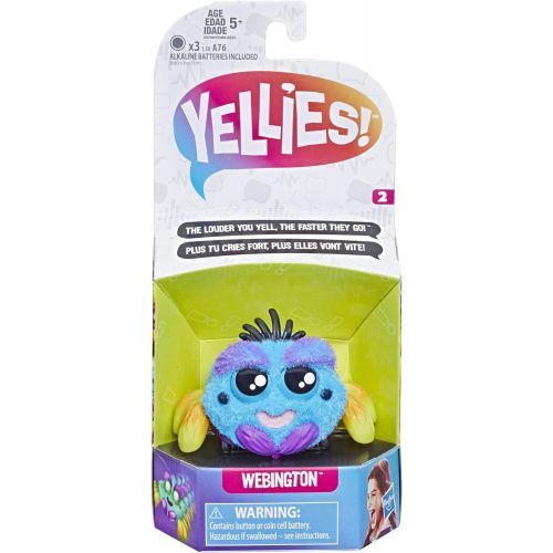 해즈브로 Hasbro Yellies! Webington; Voice-Activated Spider Pet; Ages 5 & Up