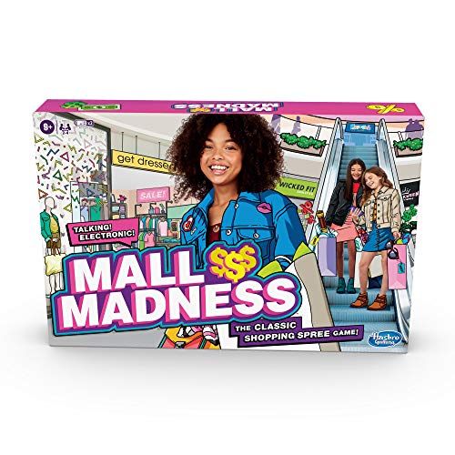해즈브로 Hasbro Gaming Mall Madness Game, Talking Electronic Shopping Spree Board Game for Kids Ages 9 and Up, for 2 to 4 Players