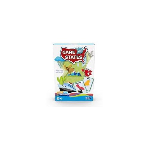 해즈브로 Hasbro Gaming Ready Set Discover Game of States Geography Board Game, Search and Find, Matching Game for Preschoolers and Kids Ages 3 and Up