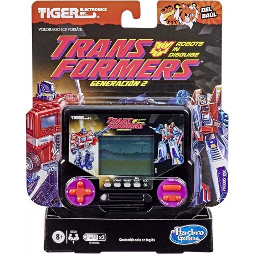 해즈브로 Hasbro Gaming Tiger Electronics Transformers Robots in Disguise Generation 2 Electronic LCD Video Game Retro-Inspired 1 Player Handheld Game Ages 8 and Up