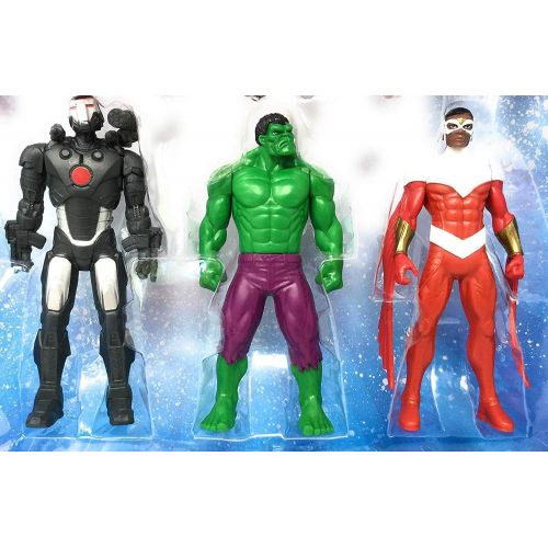 해즈브로 Hasbro Marvel Avengers Action Figures - Iron Man, Hulk, Black Panther, Captain America, Spider Man, Ant Man, War Machine & Falcon! (8 Action Figures)