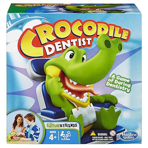 해즈브로 Hasbro Gaming Hasbro Crocodile Dentist Kids Game Ages 4 And Up (Amazon Exclusive)