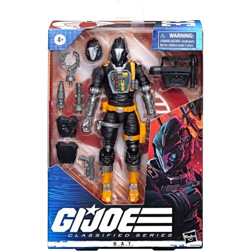 해즈브로 Hasbro G.I. Joe Classified Series B.A.T. Action Figure 33 Collectible Premium Toy with Multiple Accessories 6-Inch-Scale with Custom Package Art