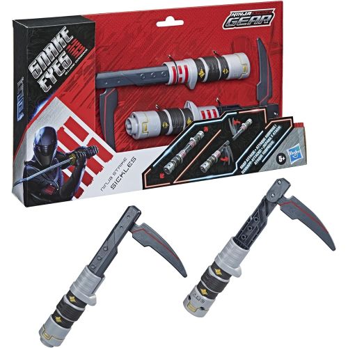 해즈브로 Hasbro Snake Eyes: G.I. Joe Origins Ninja Strike Gear Ninja Strike Sickles with Snap Attack Action Feature, Roleplay Toys for Kids Ages 5 and Up