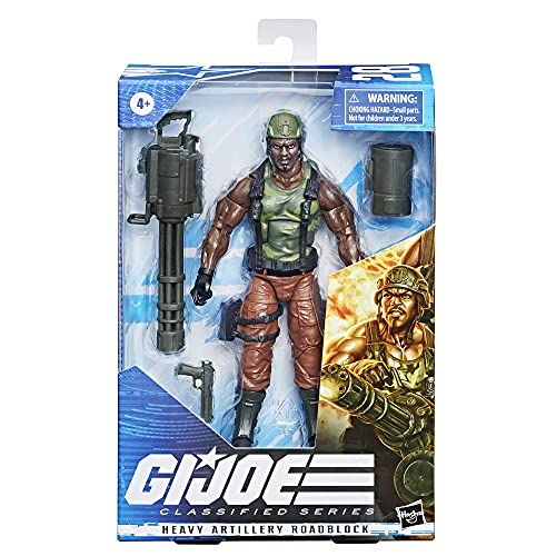 해즈브로 Hasbro G.I. Joe Classified Series Heavy Artilery Roadblock Action Figure 28 Collectible Premium Toy 6-Inch-Scale with Custom Package Art (Amazon Exclusive)