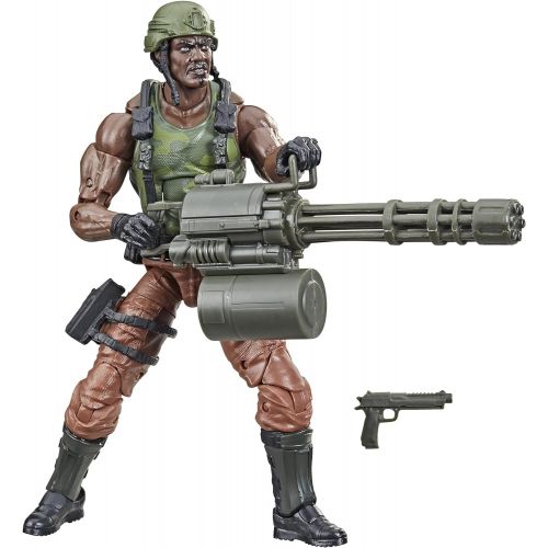 해즈브로 Hasbro G.I. Joe Classified Series Heavy Artilery Roadblock Action Figure 28 Collectible Premium Toy 6-Inch-Scale with Custom Package Art (Amazon Exclusive)