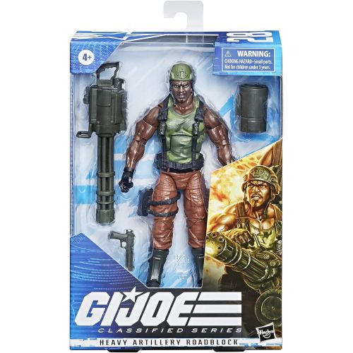 해즈브로 Hasbro G.I. Joe Classified Series Heavy Artilery Roadblock Action Figure 28 Collectible Premium Toy 6-Inch-Scale with Custom Package Art (Amazon Exclusive)