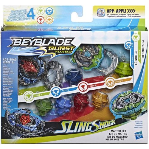 해즈브로 Hasbro Beyblade Burst Turbo Slingshock Master Set - Luinor L4/Hercules H4