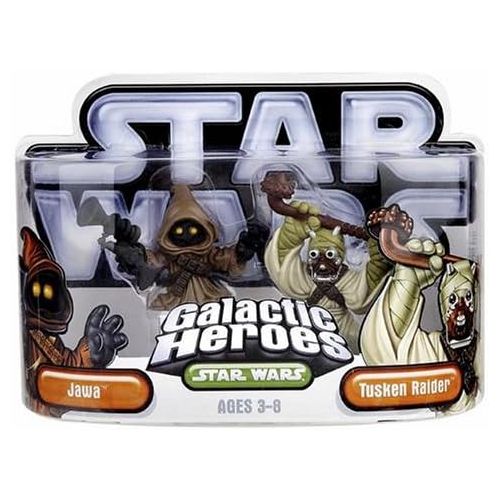 해즈브로 Hasbro 85395 Star Wars Galactic Heroes Mini-Figure 2 Pack - Jawa & Tusken Raider