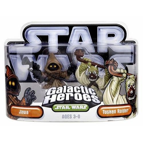 해즈브로 Hasbro 85395 Star Wars Galactic Heroes Mini-Figure 2 Pack - Jawa & Tusken Raider