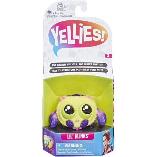 해즈브로 Hasbro Yellies! Lil’ Blinks; Voice-Activated Spider Pet; Ages 5 & Up