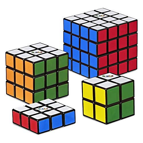 해즈브로 Hasbro Gaming Rubiks Solve The Cube Bundle 4 Pack, Original Rubiks Products, Toy for Kids Ages 8 and Up (Amazon Exclusive)