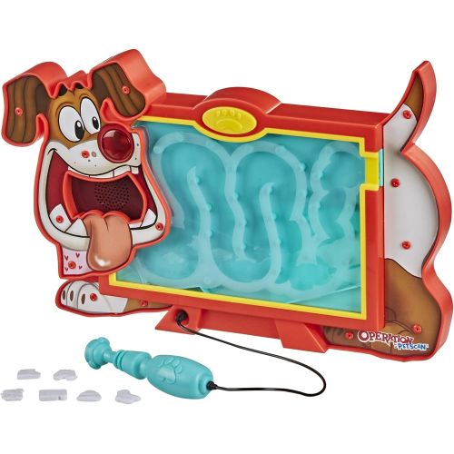 해즈브로 Hasbro Gaming Operation Pet Scan Board Game for 2 or More Players, Kids Ages 6 and Up, with Silly Sounds, Remove The Objects or Get The Buzzer