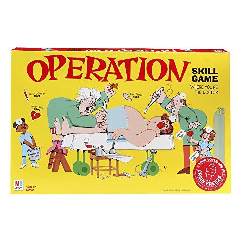 해즈브로 Hasbro Gaming Operation Electronic Board Game With Cards Kids Skill Game Ages 6 and Up (Amazon Exclusive)