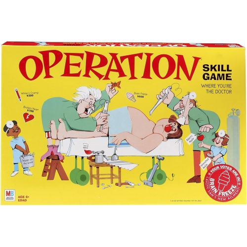 해즈브로 Hasbro Gaming Operation Electronic Board Game With Cards Kids Skill Game Ages 6 and Up (Amazon Exclusive)