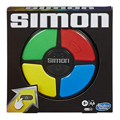 해즈브로 [아마존베스트]Hasbro Gaming Simon Game; Electronic Memory Game for Kids Ages 8 and Up; Handheld Game with Lights and Sounds; Classic Simon Gameplay