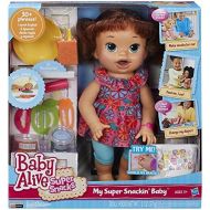 Baby Alive Super Snacks Snackin Sara Brunette Adorable Baby Doll Food Snack Shaper Diaper Poops Talks EnglishSpanish