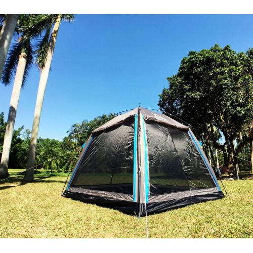  Hasika All-Weather Diversified 8 x 8 Instant Screened Canopy(not Include Outside Poles)