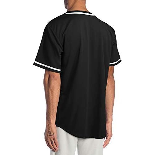  Hat and Beyond Mens Baseball Jersey Button Down Shirts Active Team Sports Uniforms