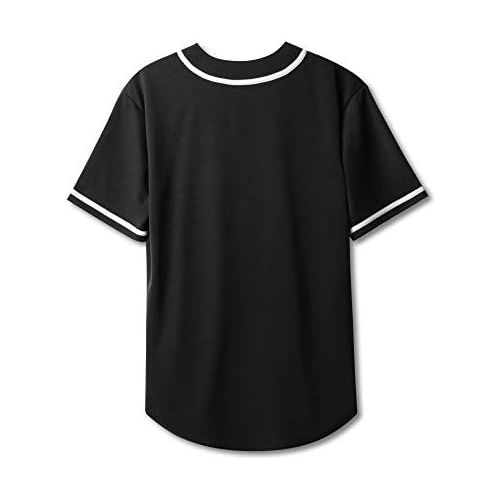  Hat and Beyond Mens Baseball Jersey Button Down Shirts Active Team Sports Uniforms