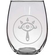 Hat Shark Truthful Eye Legendary Royal Ninja Tribe Video Game Parody - Laser Engraved Stemless Wine Glasses