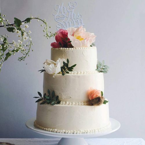  Hat Shark Personalized Wedding Cake Topper - Wedding Cake Decoration Elegant Customized Mr-Mrs,...