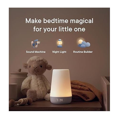  Hatch Rest Baby Sound Machine, Night Light | 2nd Gen | Sleep Trainer, Time-to-Rise Alarm Clock, White Noise Soother, Music & Stories for Nursery, Toddler & Kids Bedroom (Wi-Fi)