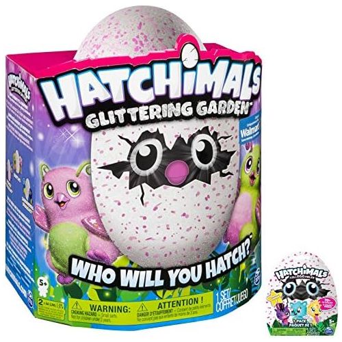  [아마존베스트]Hatchimal Glittering Garden Gleaming Burtle pink/green with CollEGGtible Blind Pack!