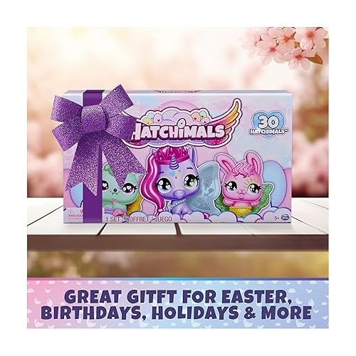  Hatchimals CollEGGtibles 30 Egg Mystery Value Pack - Mini Figures Ultimate Cracking Set: Who Will You Hatch? - 30 Unique Figures, Party Favor, Easter Egg Hunt & Easter Basket Gift Pack (Age 3+)