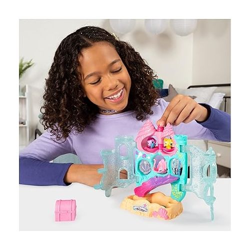  Hatchimals CollEGGtibles, Coral Castle Fold Open Playset with Exclusive Mermal Character (Amazon Exclusive Set), Girl Toys, Girls Gifts for Ages 5 and up