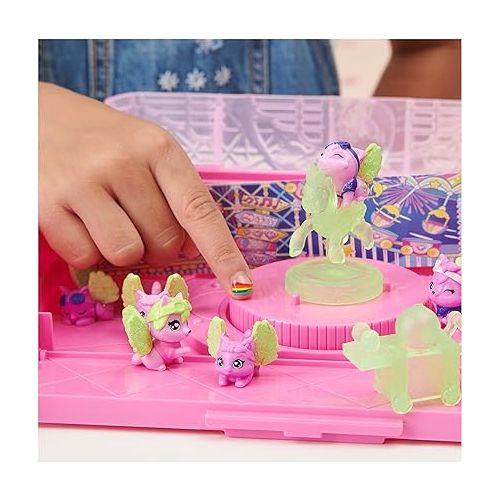  Hatchimals CollEGGtibles, Rainbow-cation Wolf Family Carton with Surprise Playset, 10 Characters, 2 Accessories, Easter Gifts, Kids Toys for Girls