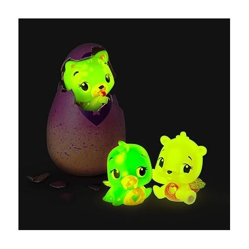 Hatchimals CollEGGtibles, Neon Nightglow 12 Pack Egg Carton with Season 4 CollEGGtibles, for Ages 5 and Up, Amazon Exclusive