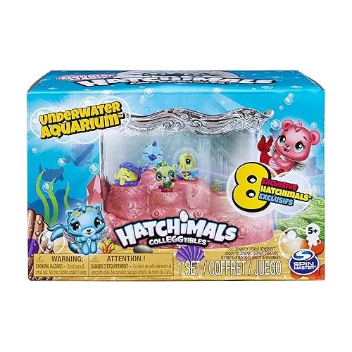  Hatchimals CollEGGtibles, Mermal Magic Underwater Aquarium with 8 Exclusive Characters (Amazon Exclusive Set), Girl Toys, Girls Gifts for Ages 5 and up