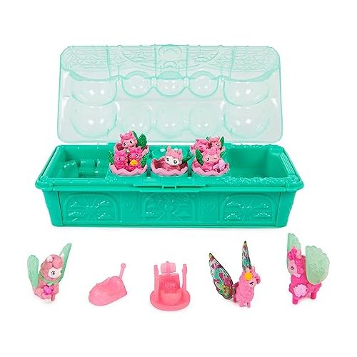  HATCHIMALS CollEGGtibles, Rainbow-Cation Llama Family Carton with Surprise Playset, 10 Characters, 2 Accessories, Kids’ Toys for Girls Ages 5 and Up