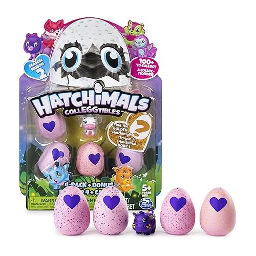  Hatchimals CollEGGtibles Season 2 - 4-Pack + Bonus (Styles & Colors May Vary)