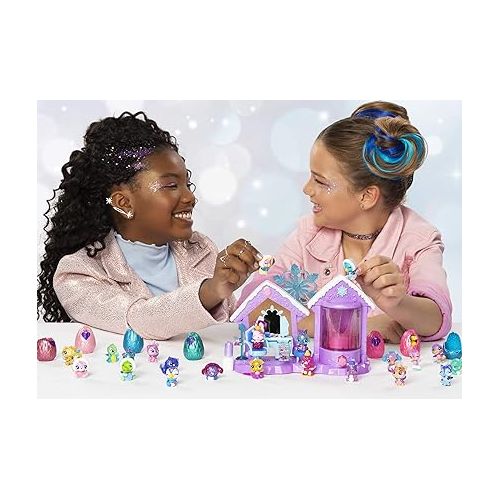  Hatchimals CollEGGtibles, Glitter Salon Playset with 2 Exclusive, for Kids Aged 5 and Up