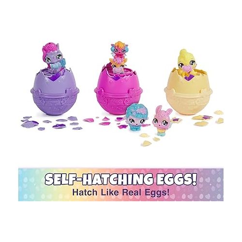  Hatchimals Alive, Spring Basket with 6 Mini Figures, 3 Self-Hatching Eggs, Fun Gift and Easter Toy, Kids Toys for Girls and Boys Ages 3 and up